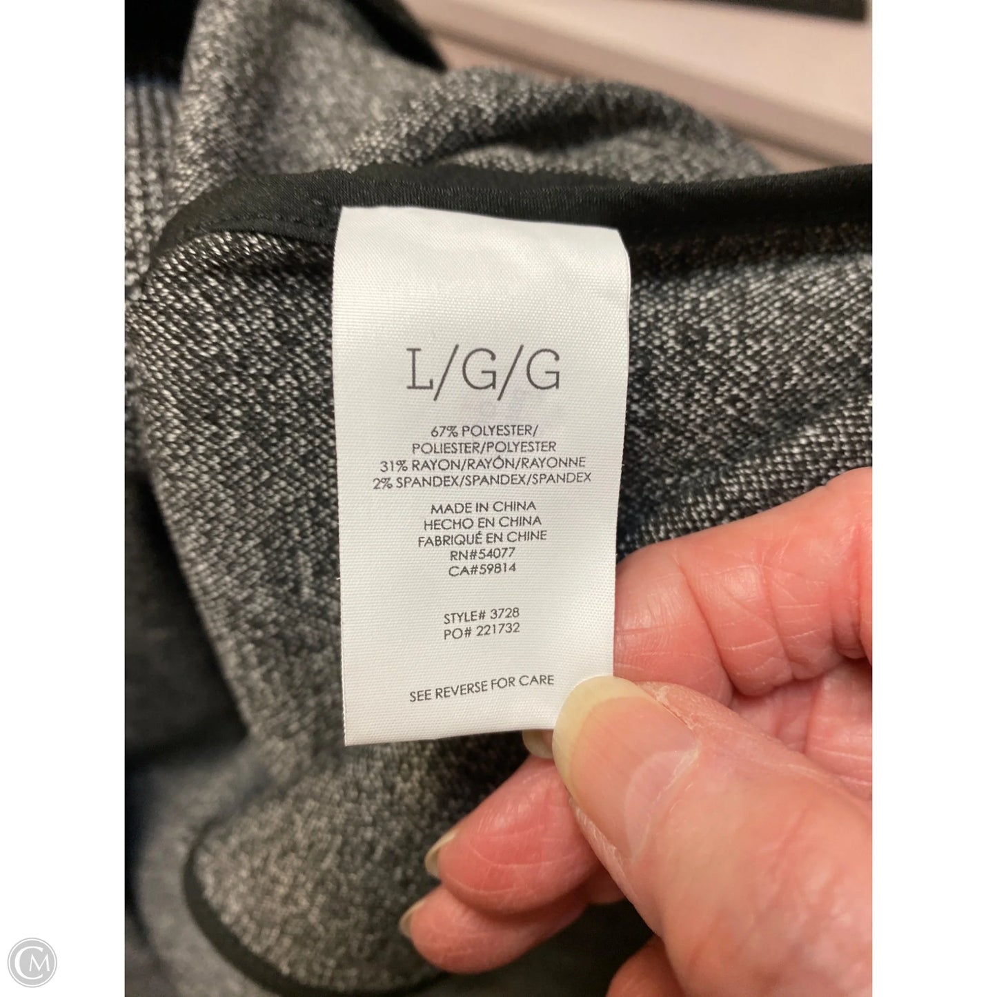 Coat Other By Cabi In Black, Size: L