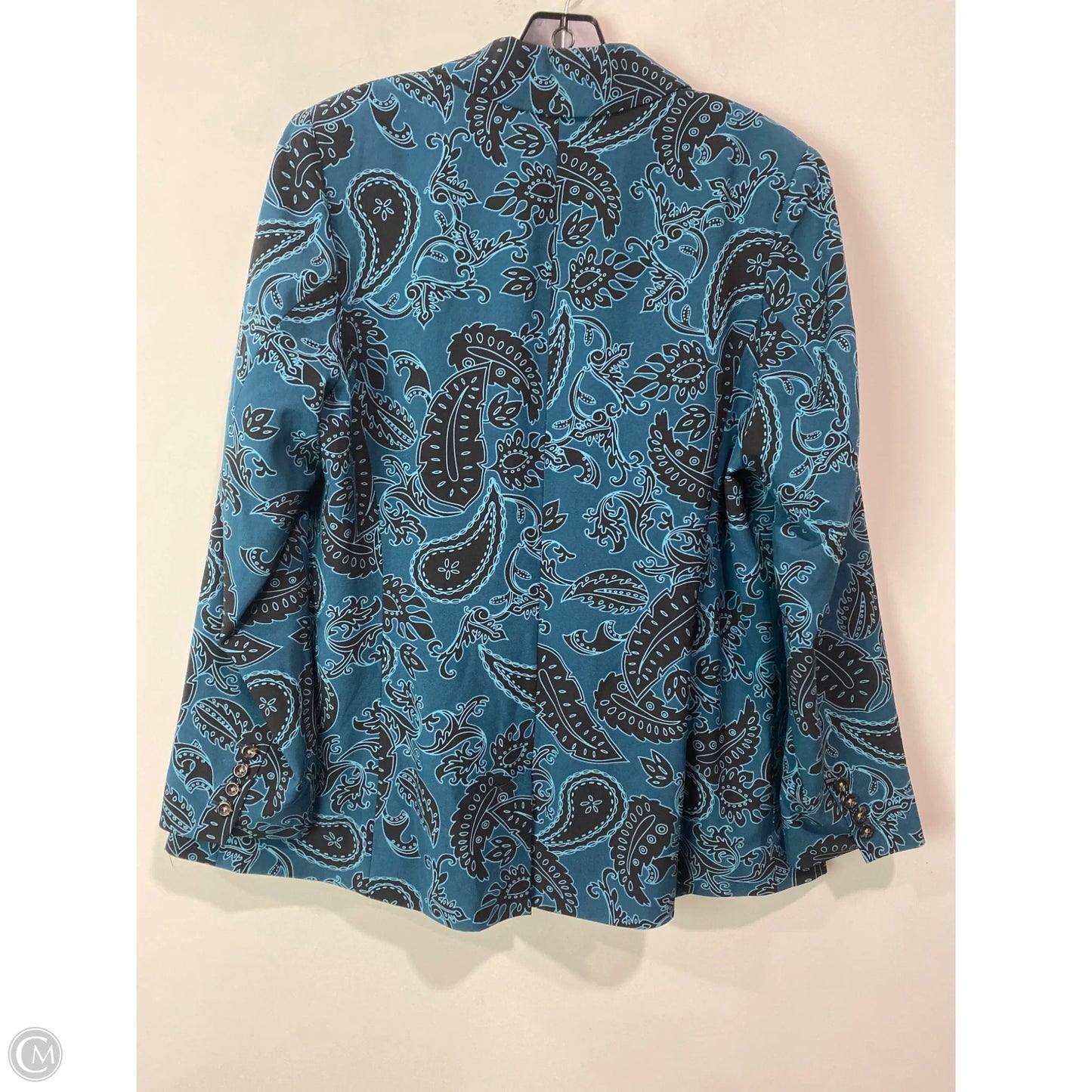 Blazer By Jessica London In Aqua, Size: L