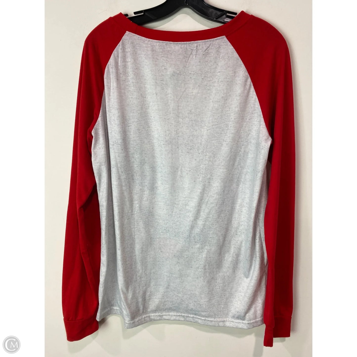 Top Long Sleeve By Clothes Mentor In Red, Size: L
