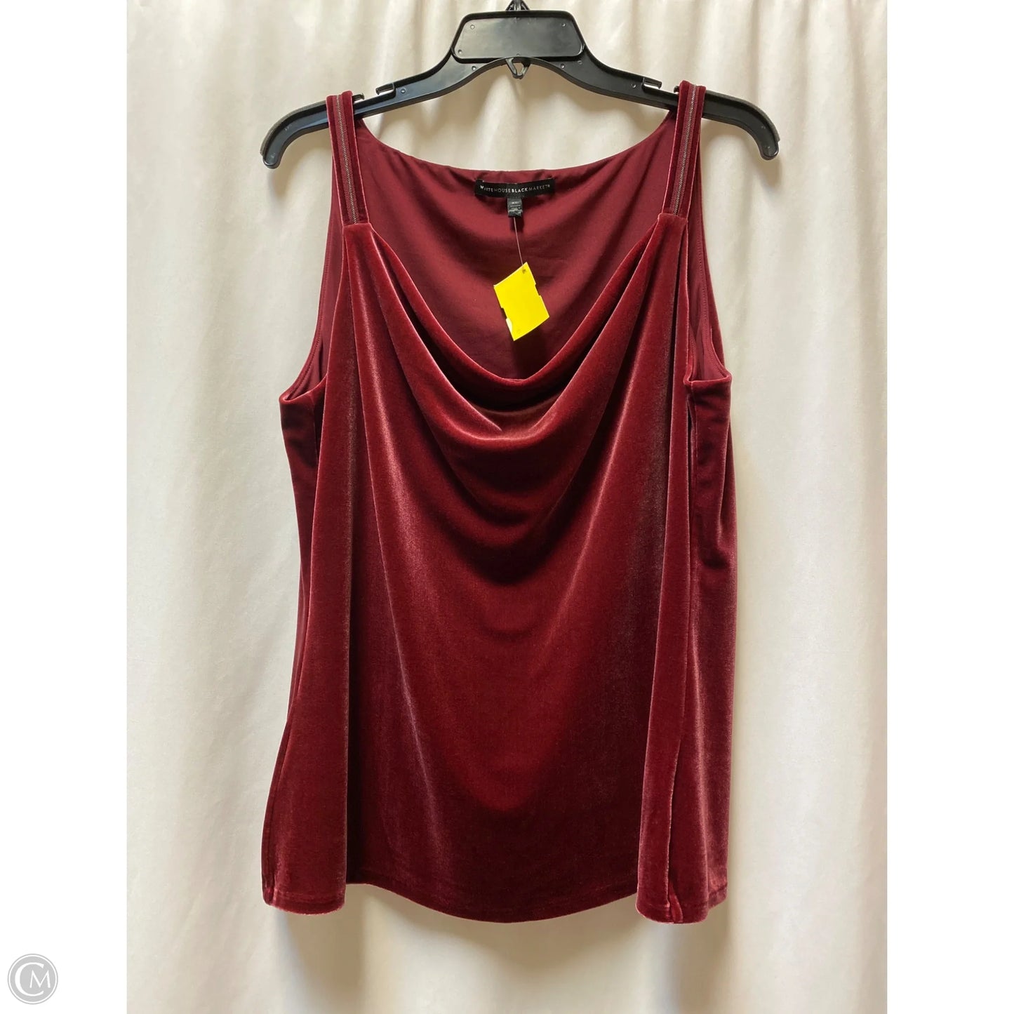 Top Sleeveless By White House Black Market In Maroon, Size: Xl