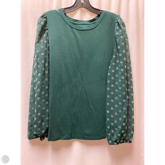 Top Long Sleeve By Loft In Green, Size: Xl