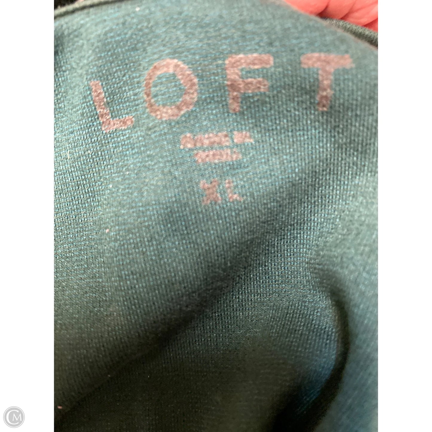 Top Long Sleeve By Loft In Green, Size: Xl