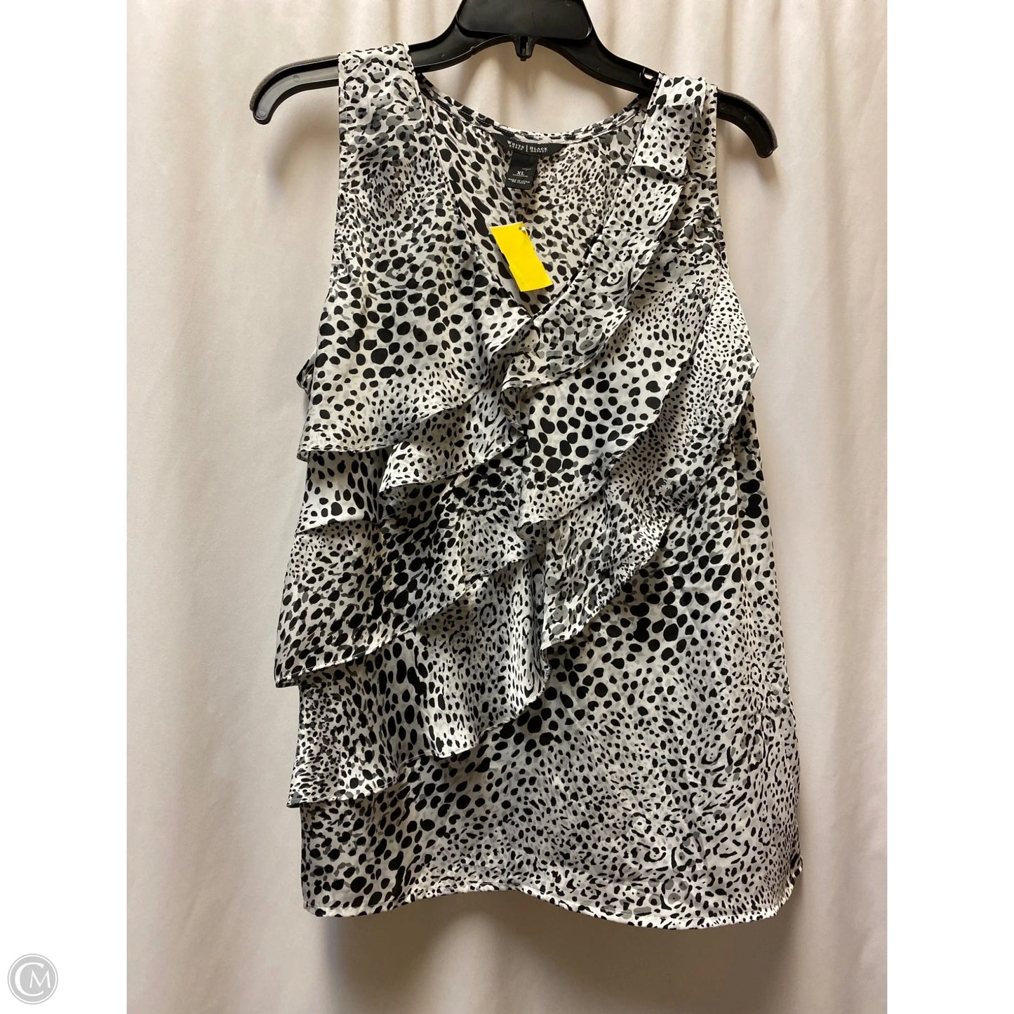 Top Sleeveless By White House Black Market In Black & White, Size: Xl