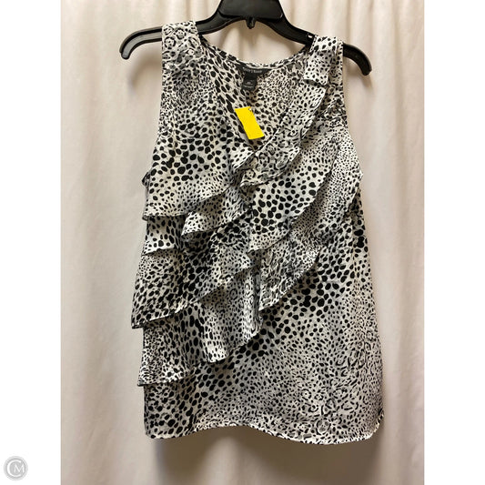 Top Sleeveless By White House Black Market In Black & White, Size: Xl