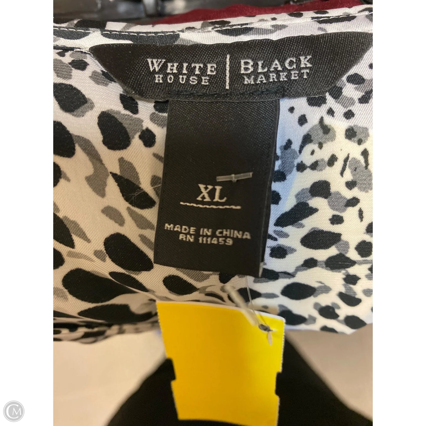 Top Sleeveless By White House Black Market In Black & White, Size: Xl