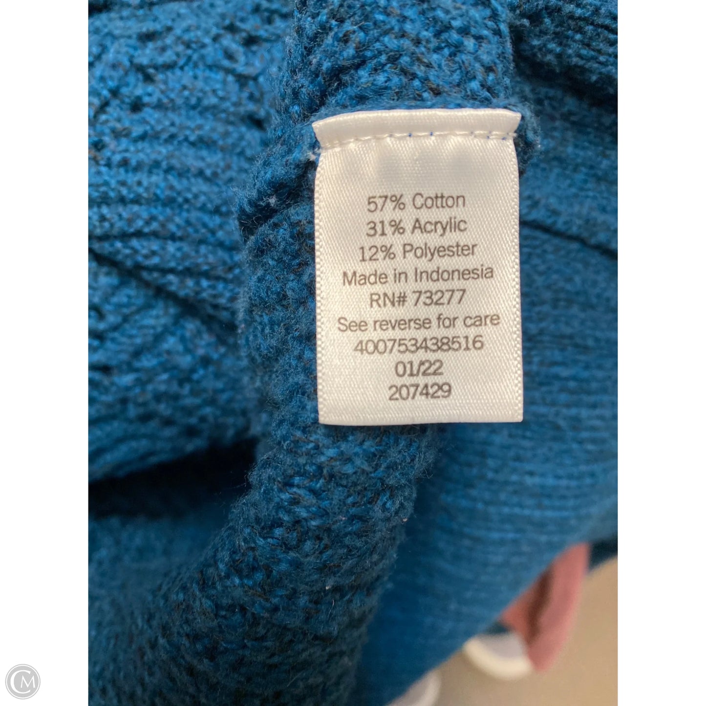 Sweater By Sonoma In Aqua, Size: M