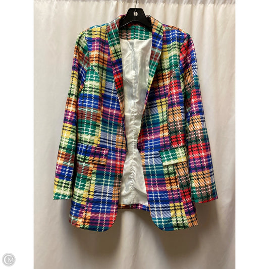 Blazer By Clothes Mentor In Multi-colored, Size: L