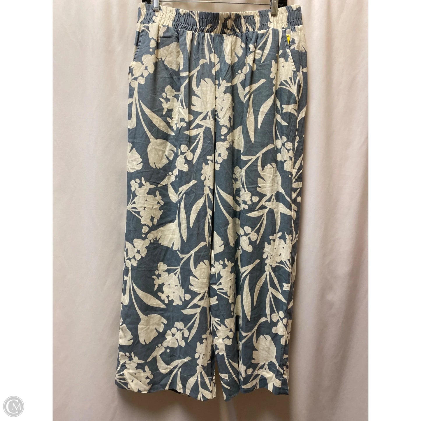 Pants Linen By Emery Rose In Blue, Size: Xl