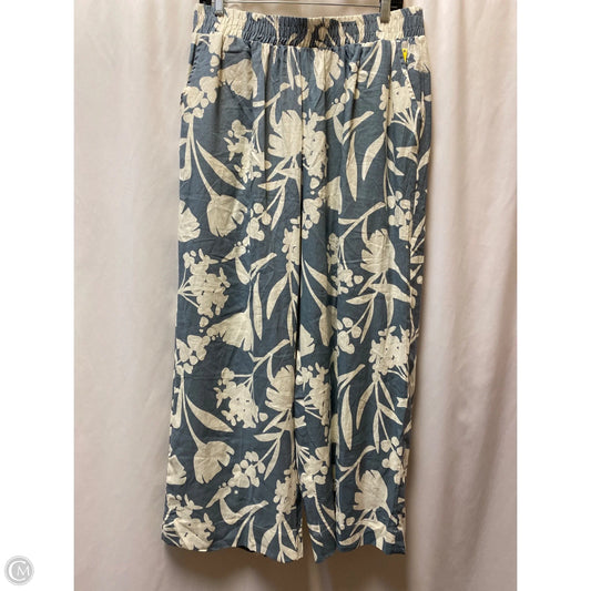 Pants Linen By Emery Rose In Blue, Size: Xl