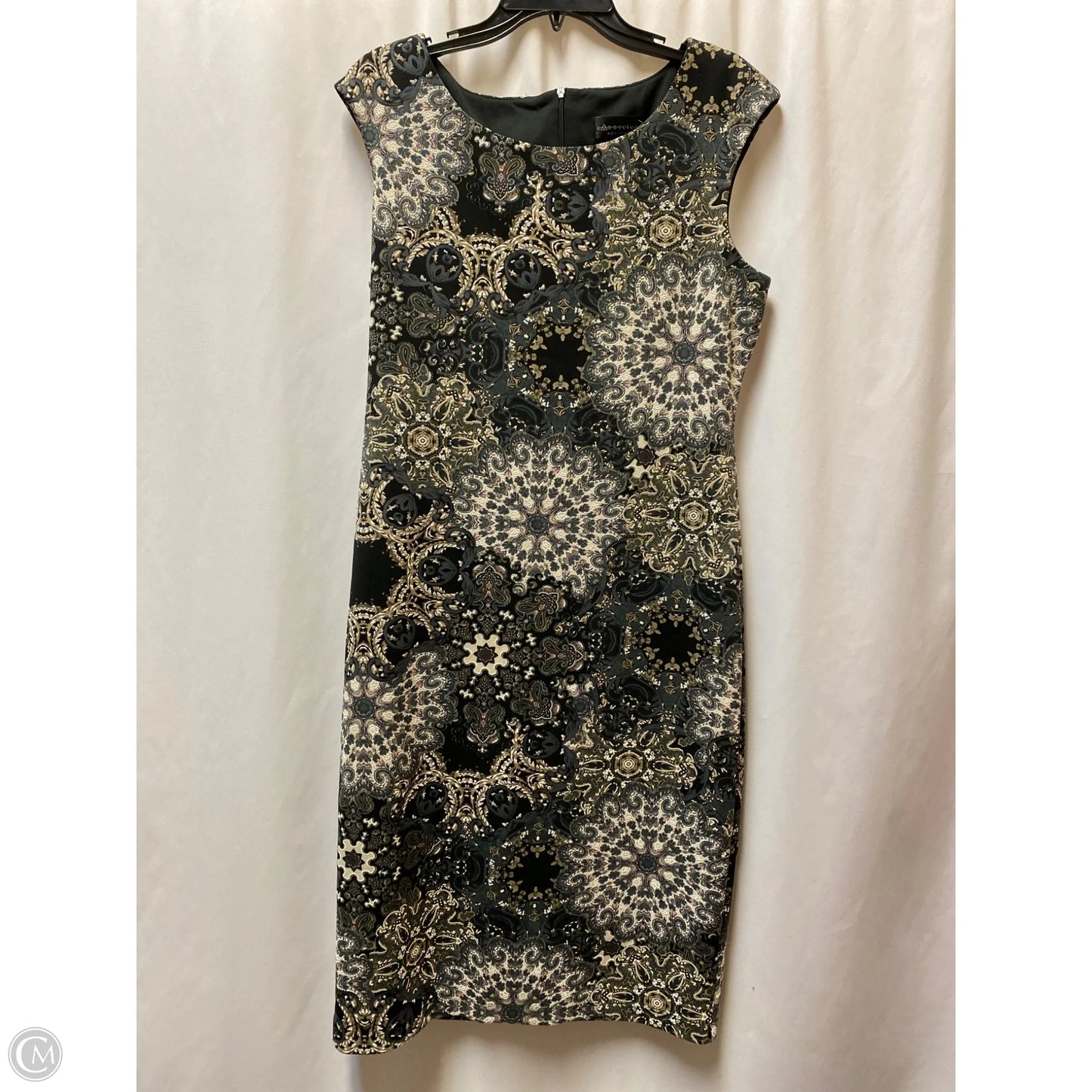 Dress Midi By Connected Apparel In Grey, Size: L