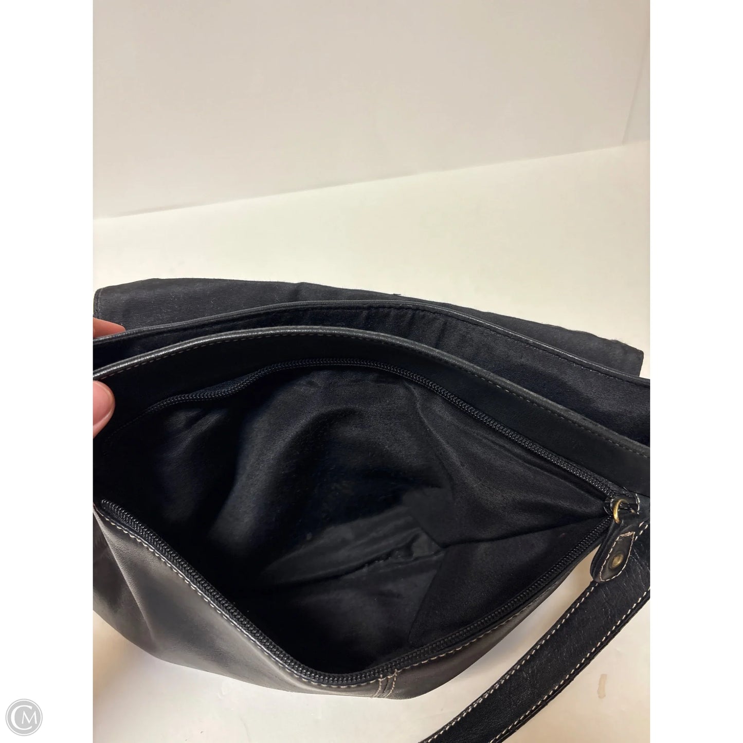 Handbag Leather By Etienne Aigner, Size: Medium