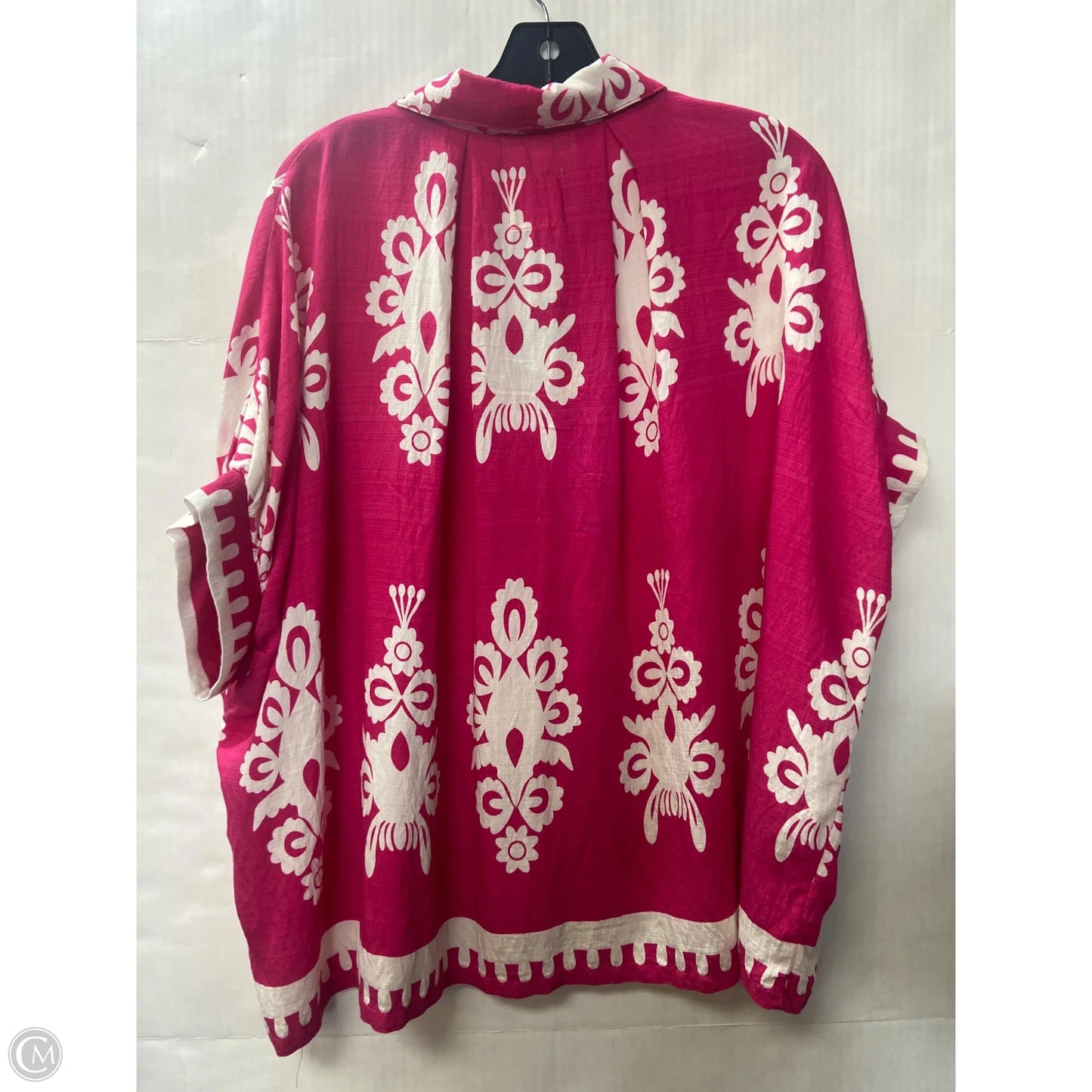 Top Short Sleeve By Umgee In Pink, Size: S
