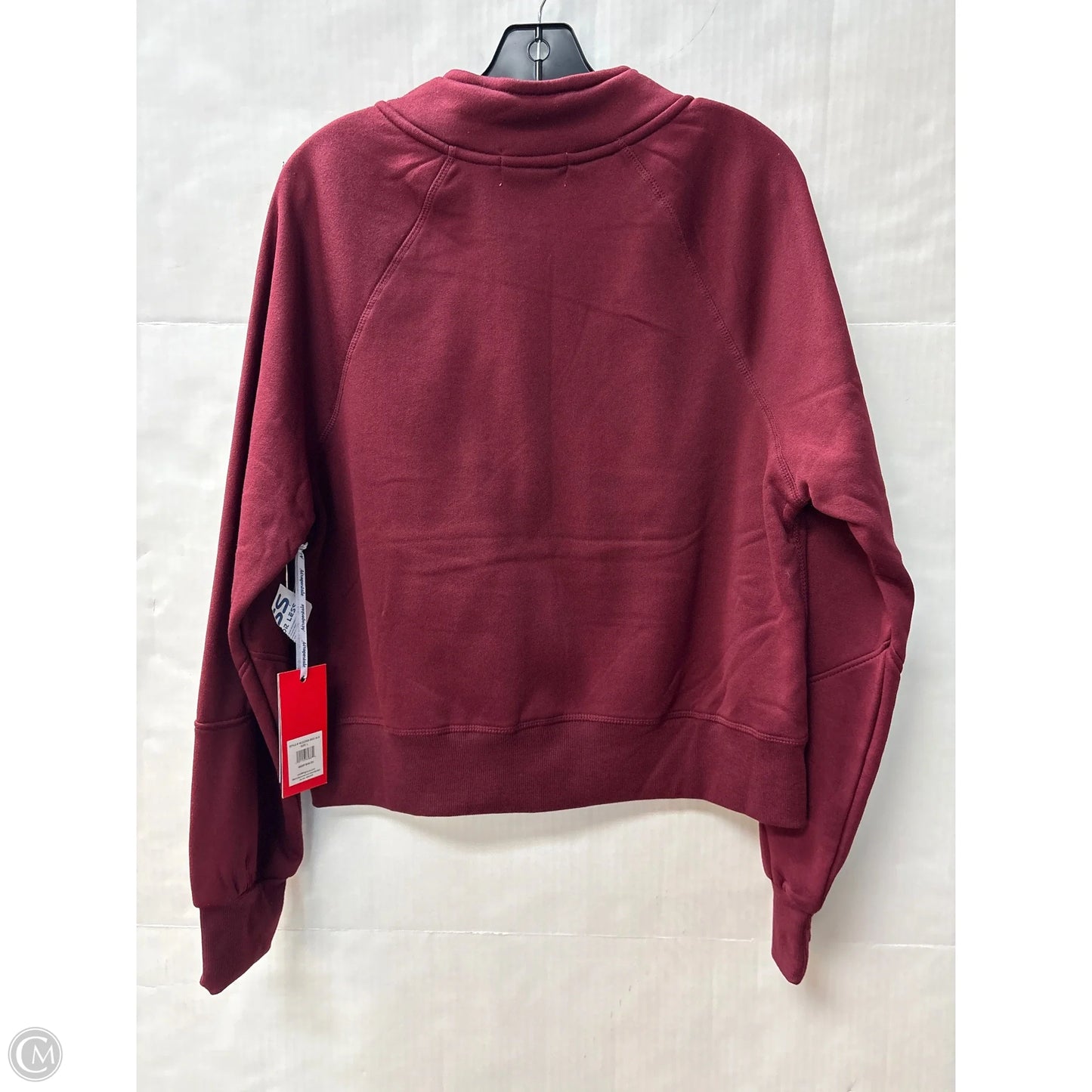 Sweatshirt Collar By Aeropostale In Maroon, Size: L