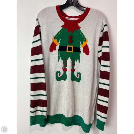 Sweater By Clothes Mentor In Red, Size: L