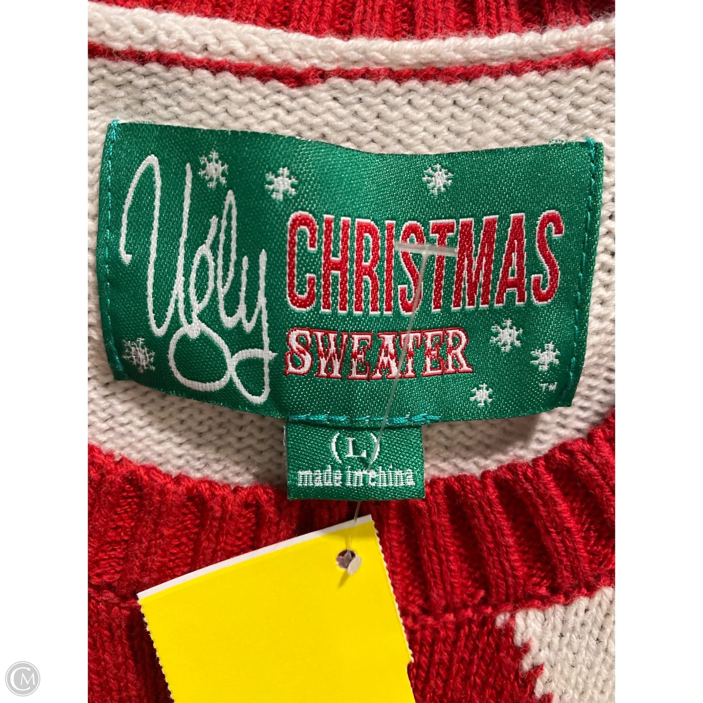 Sweater By Clothes Mentor In Red, Size: L