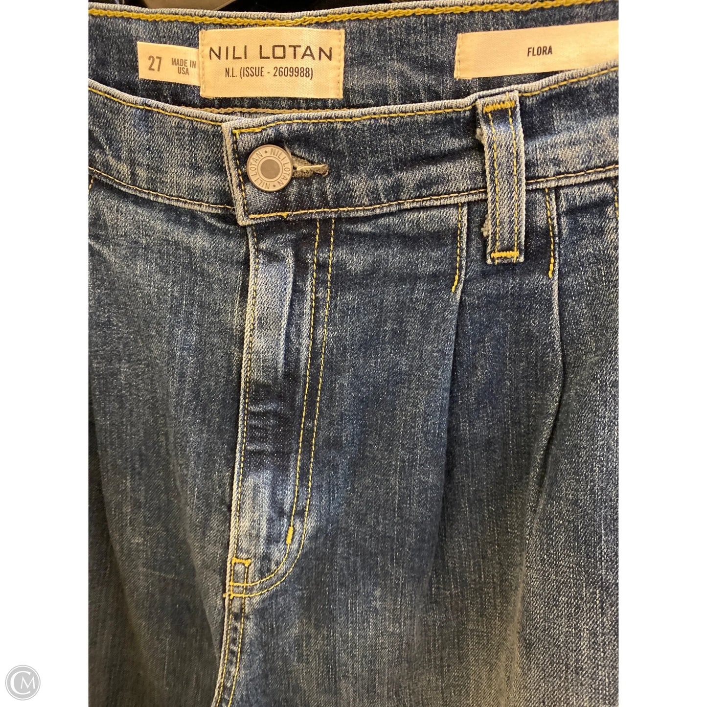 Jeans Wide Leg By Nili Lotan In Blue Denim, Size: 4
