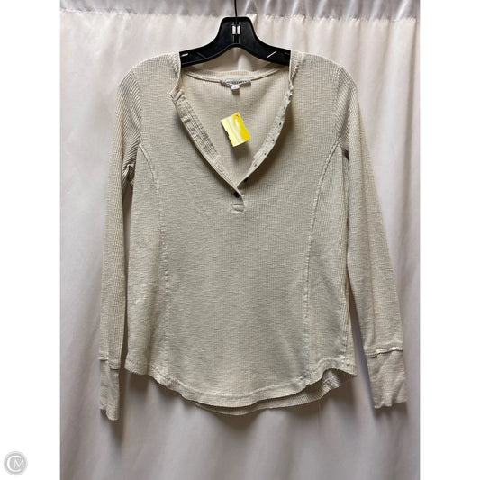 Top Long Sleeve By Jane And Delancey In Tan, Size: S