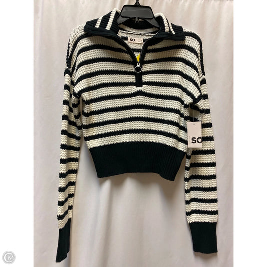 Sweater By So In Black & White, Size: Xs