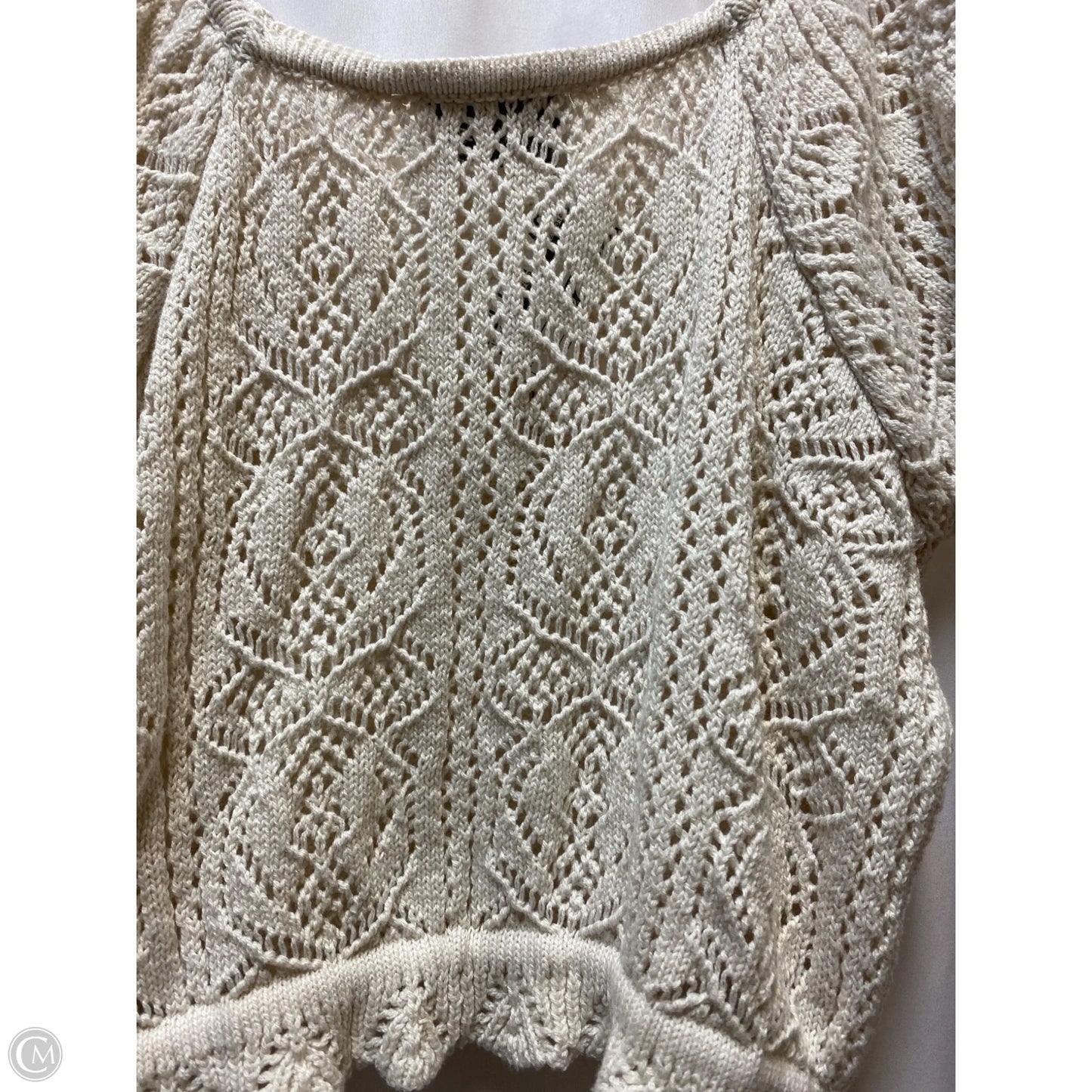 Skirt Set 2pc By Freshman In Cream, Size: L