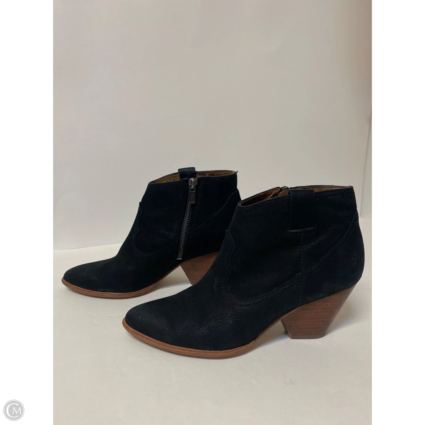 Boots Designer By Frye In Black, Size: 7.5