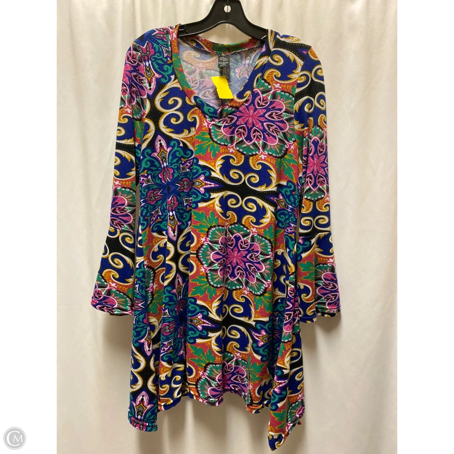 Dress Casual Midi By Winwin In Blue, Size: L