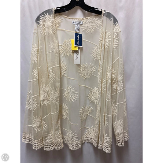 Cardigan By Ultra Pink In Cream, Size: 3x