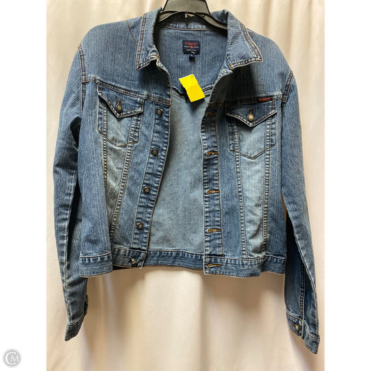 Jacket Denim By C Est. 1946 In Blue Denim, Size: L