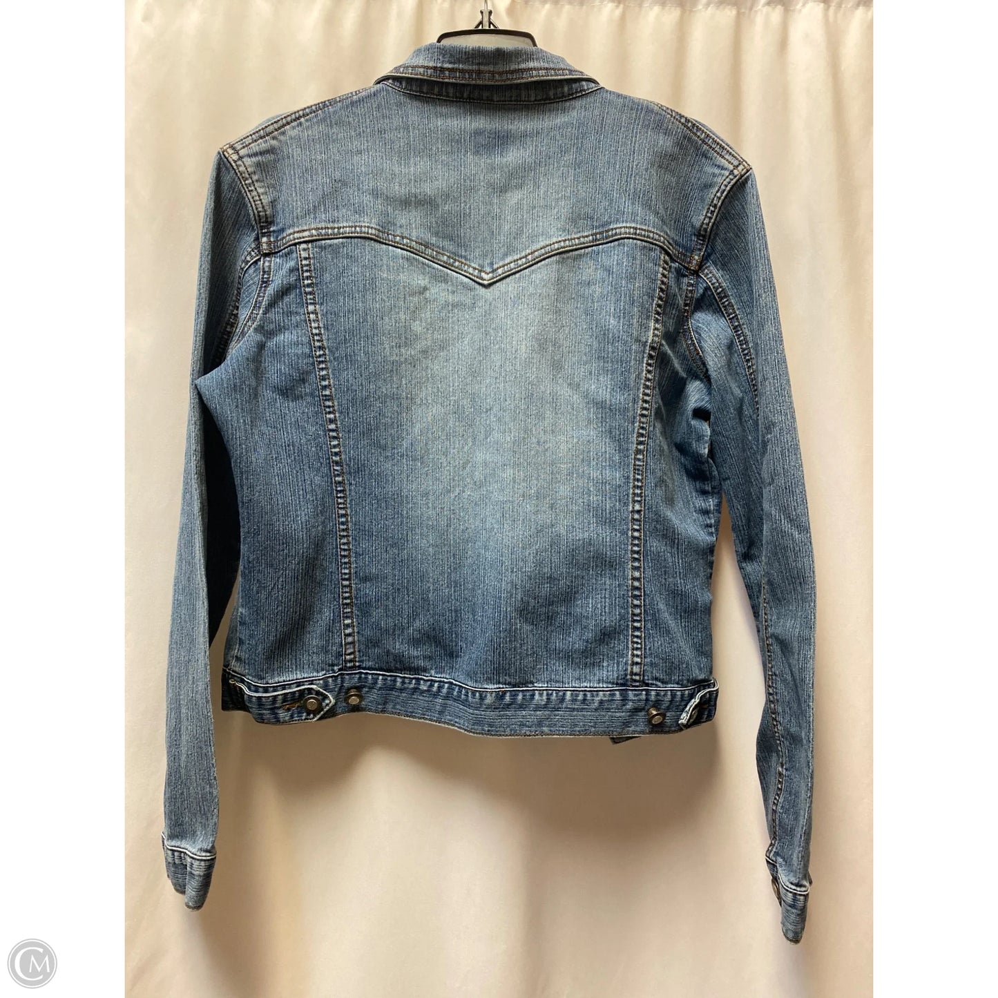 Jacket Denim By C Est. 1946 In Blue Denim, Size: L