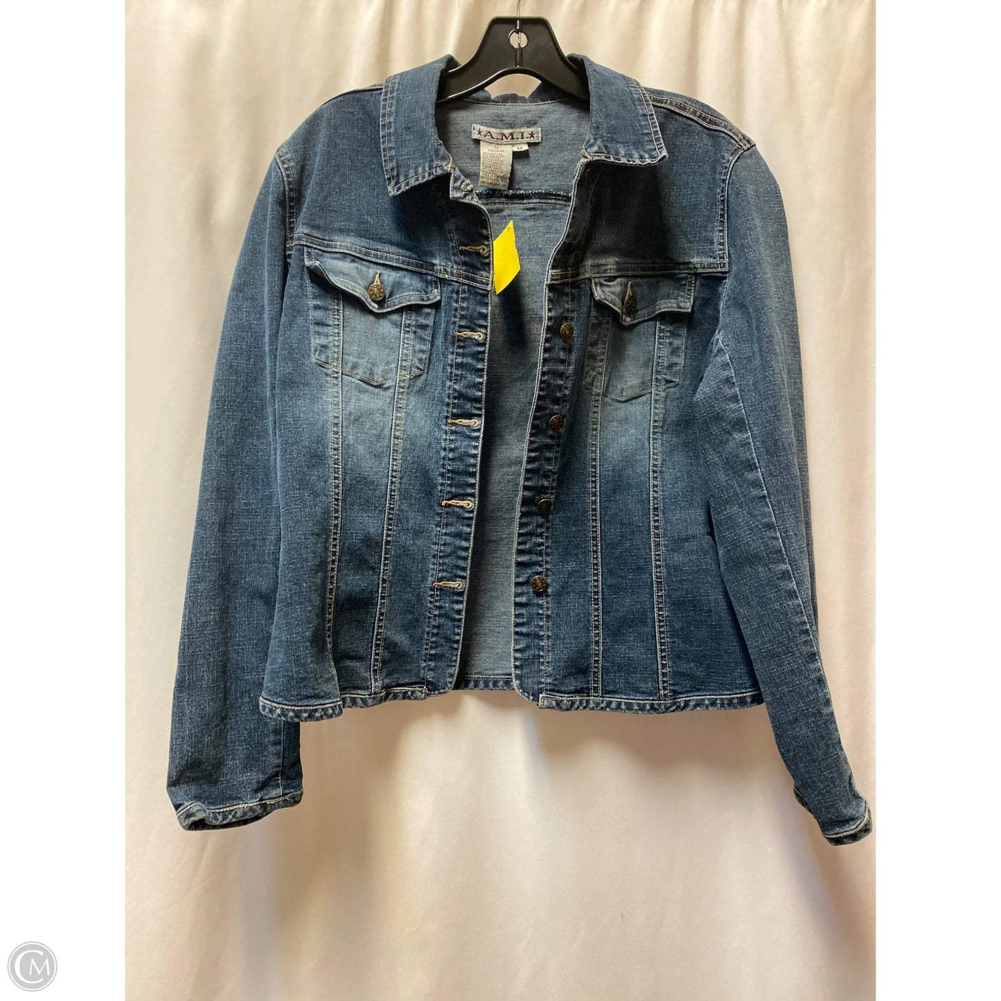 Jacket Denim By Ami In Blue Denim, Size: M