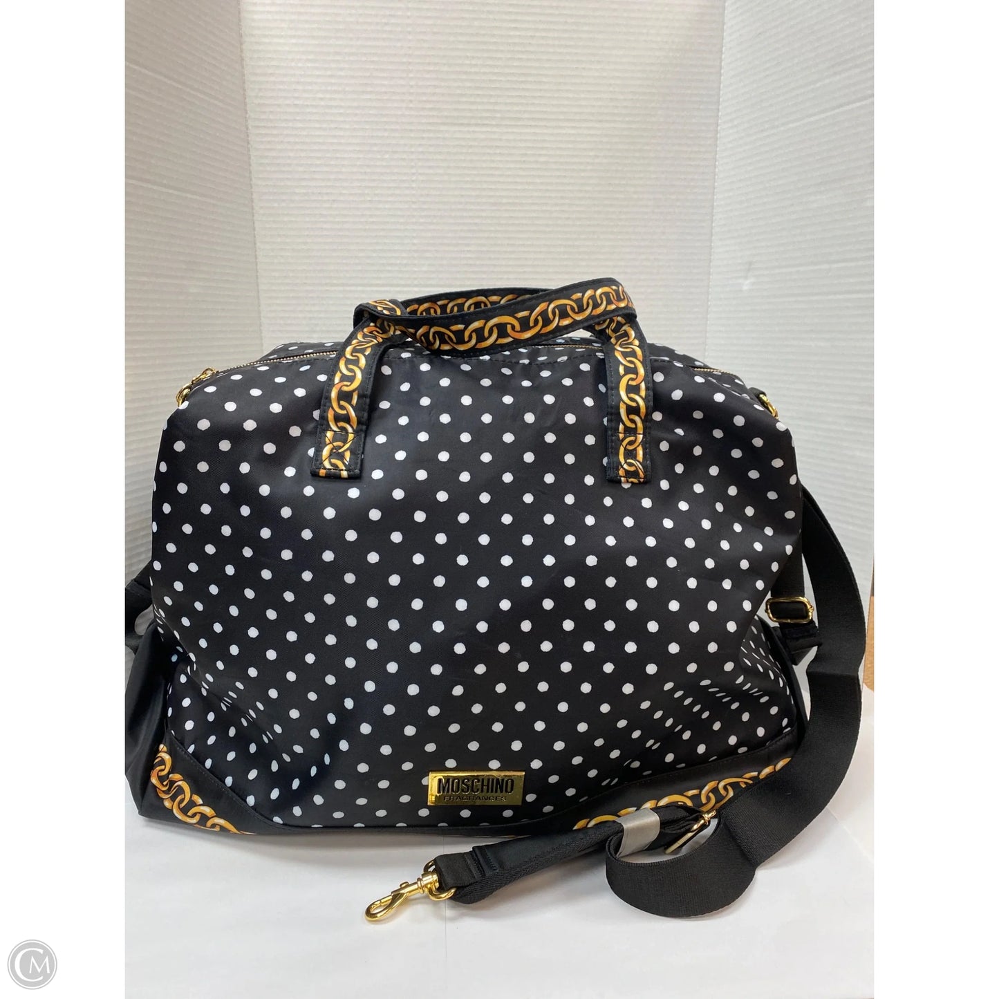 Tote Luxury Designer By Moschino, Size: Large