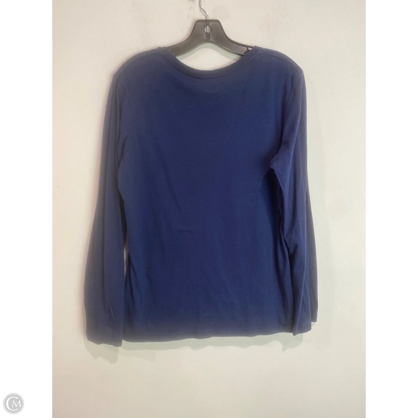 Top Long Sleeve By Majestic In Navy, Size: Xl