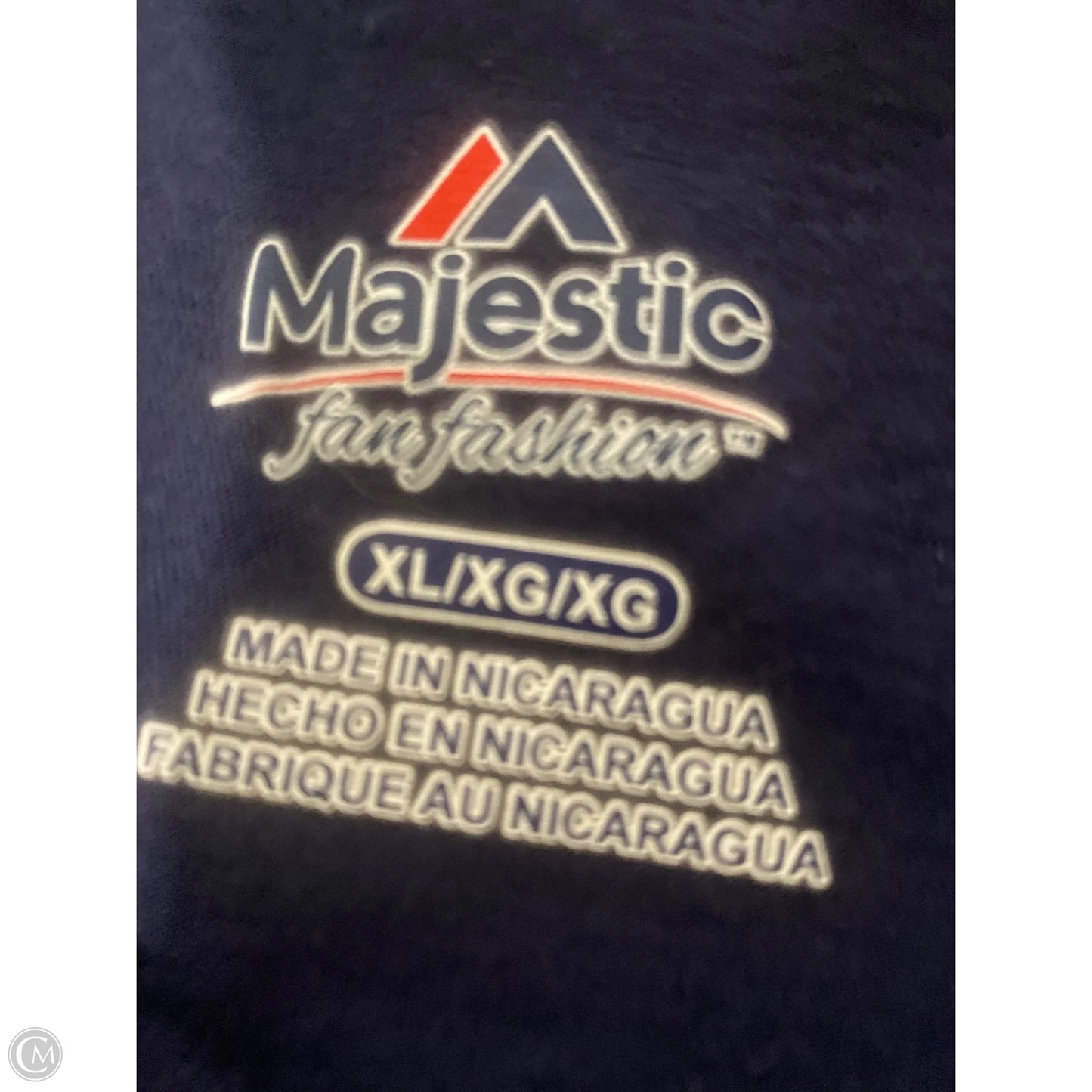 Top Long Sleeve By Majestic In Navy, Size: Xl