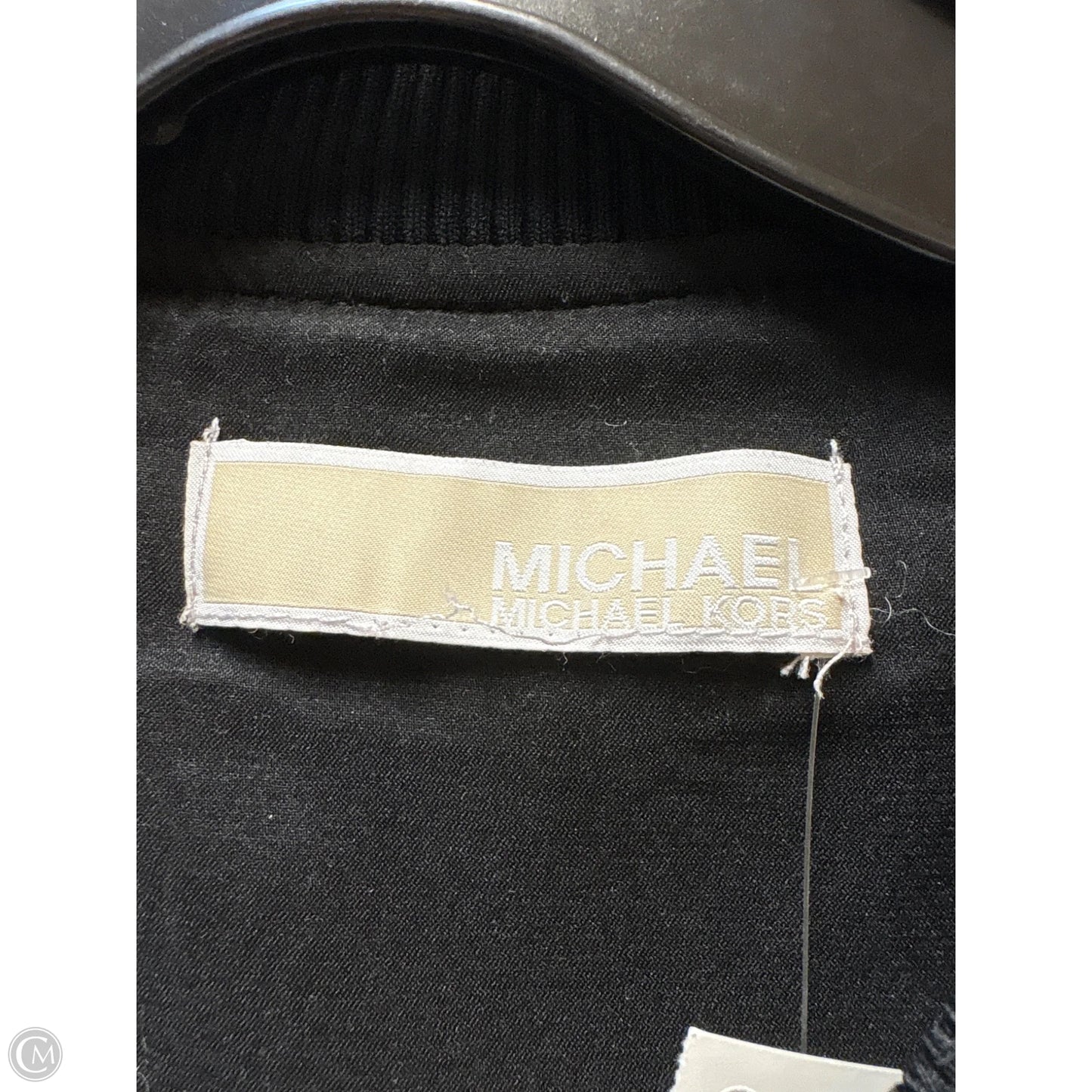 Jacket Moto By Michael By Michael Kors In Black & White, Size: M