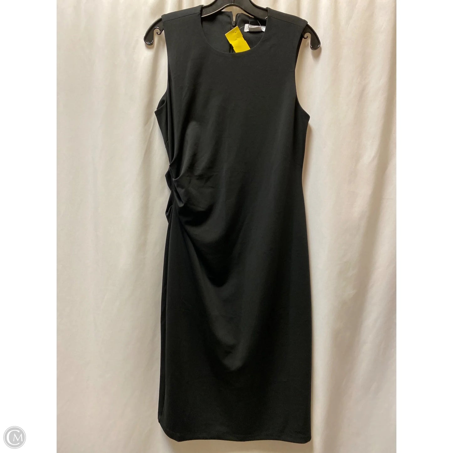 Dress Casual Midi By Calvin Klein In Black, Size: M