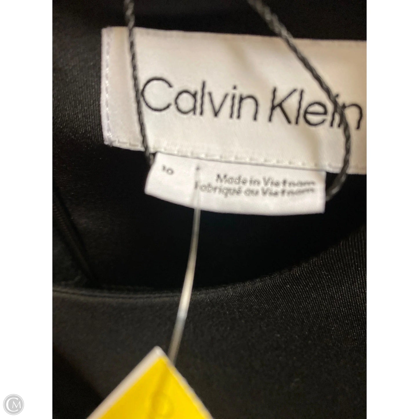 Dress Casual Midi By Calvin Klein In Black, Size: M