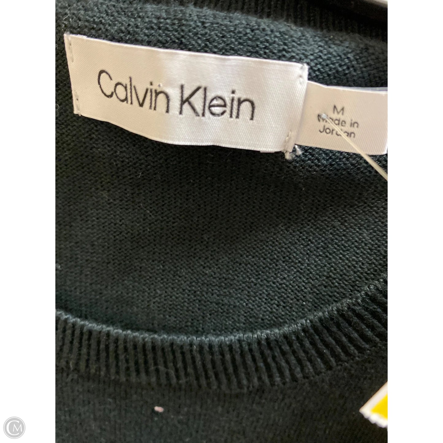 Sweater By Calvin Klein In Black, Size: M