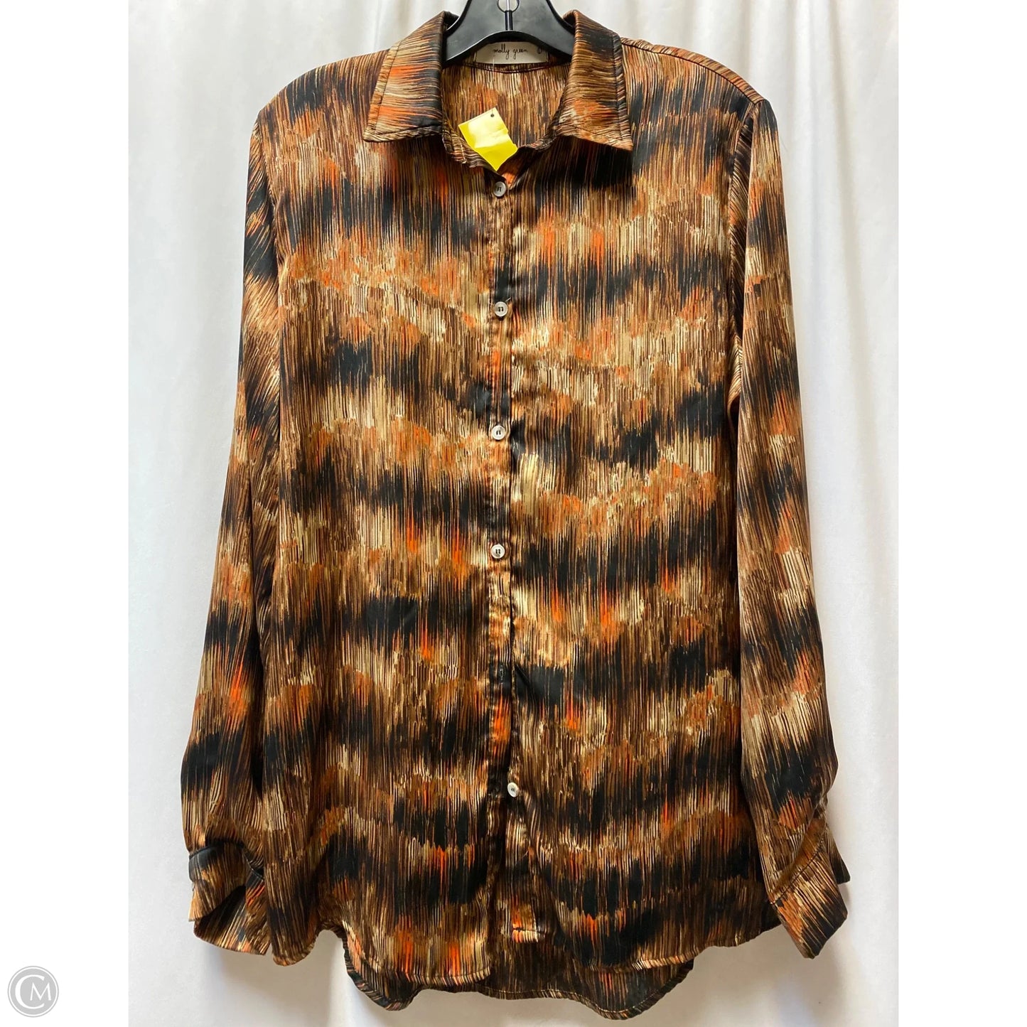 Top Long Sleeve By Clothes Mentor In Bronze, Size: L