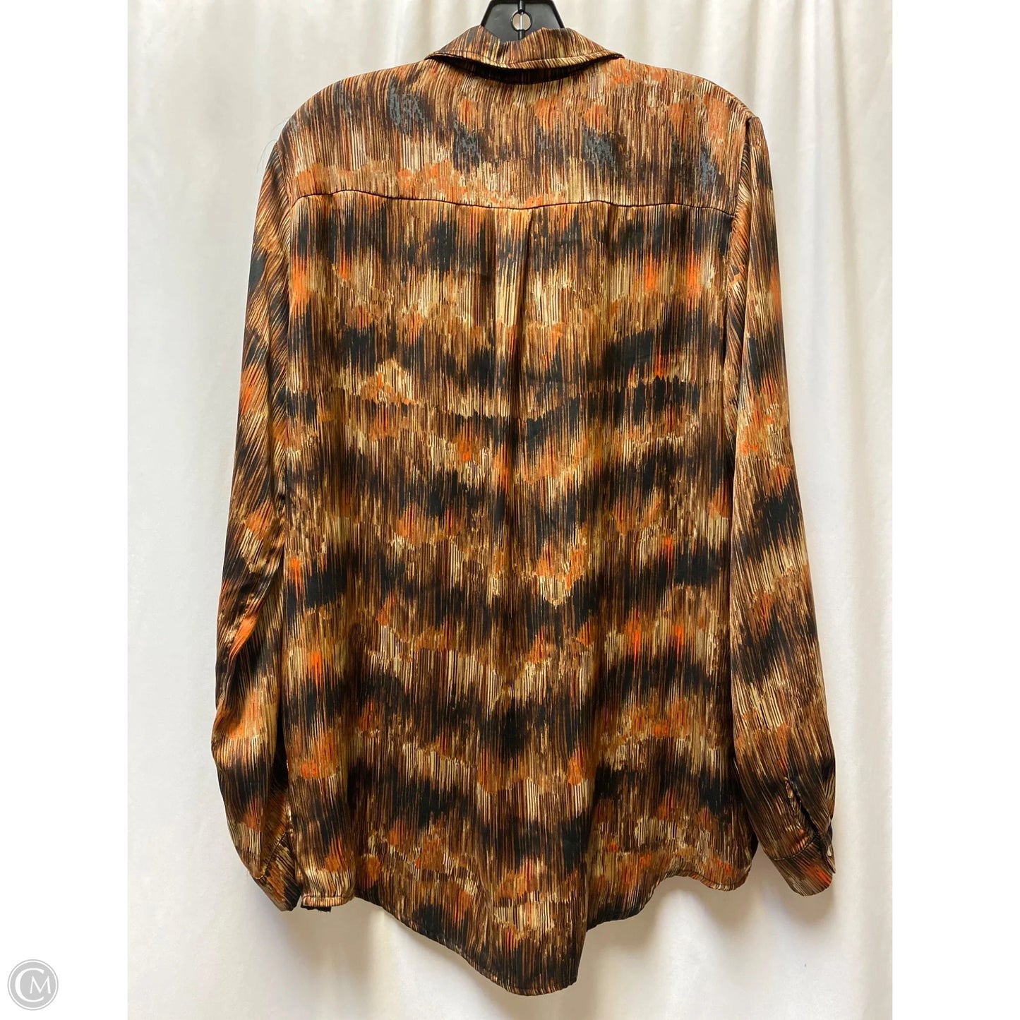 Top Long Sleeve By Clothes Mentor In Bronze, Size: L