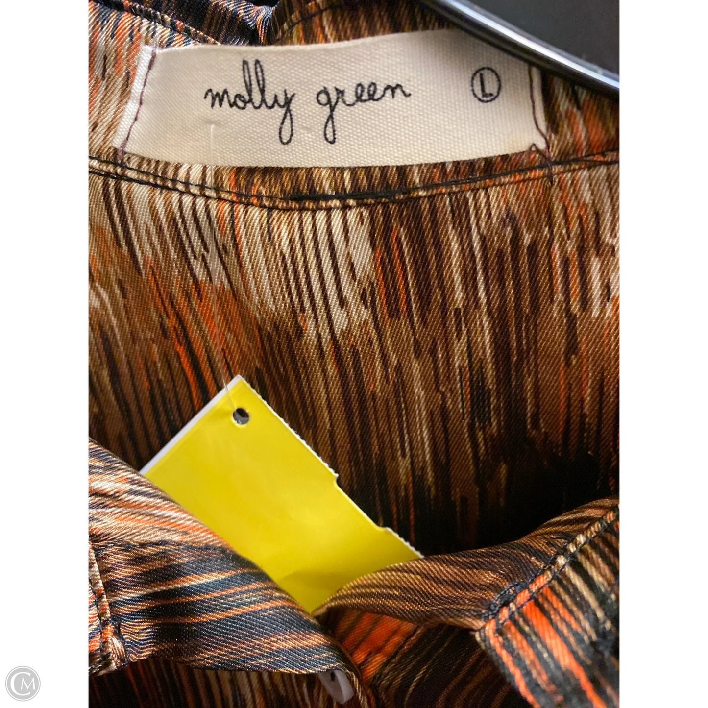 Top Long Sleeve By Clothes Mentor In Bronze, Size: L