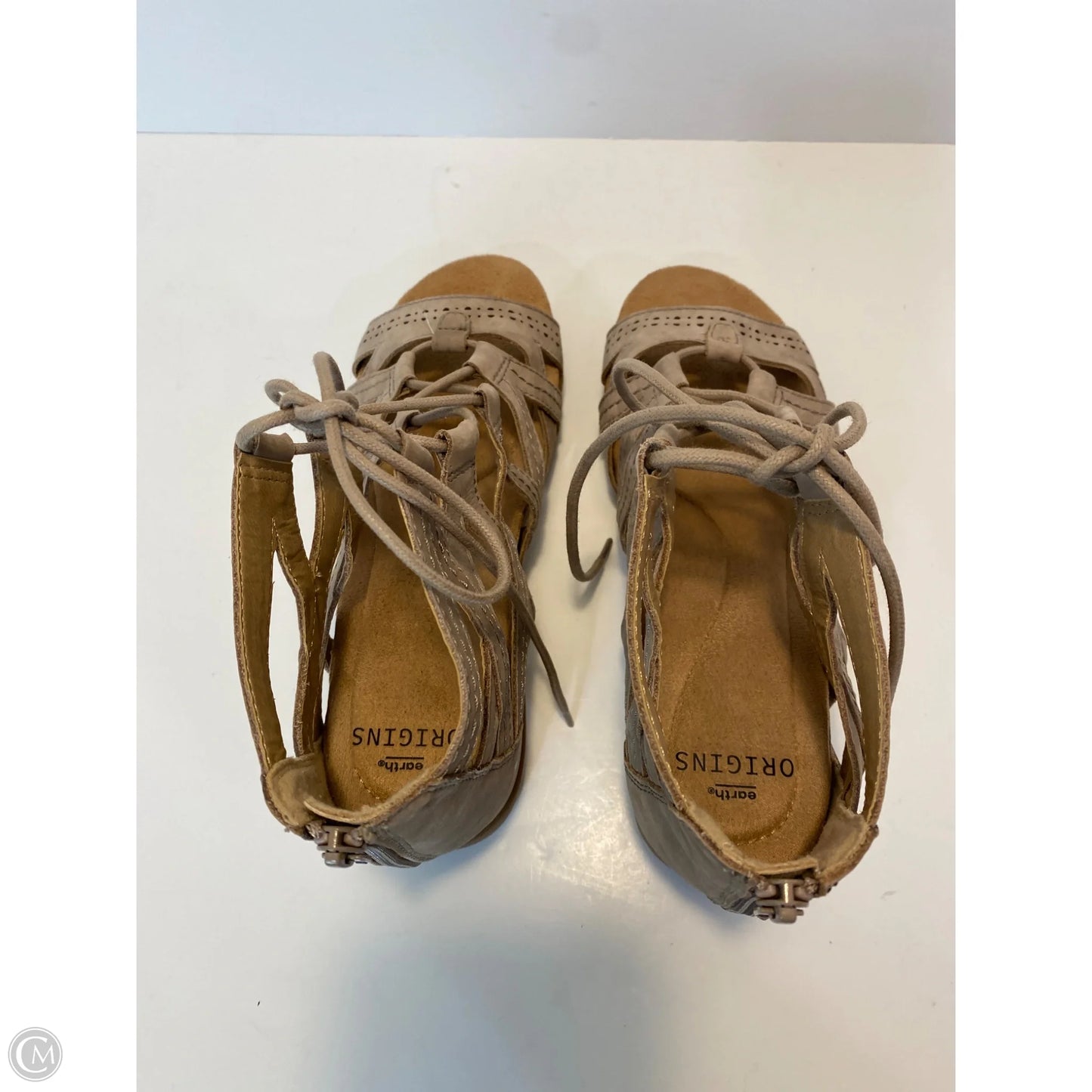 Sandals Flats By Earth In Taupe, Size: 8.5