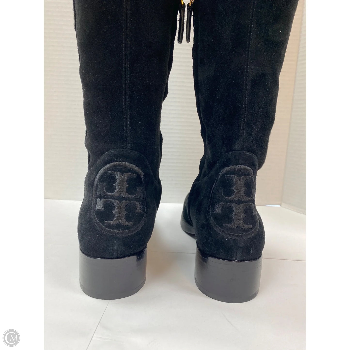 Boots Designer By Tory Burch In Black, Size: 7