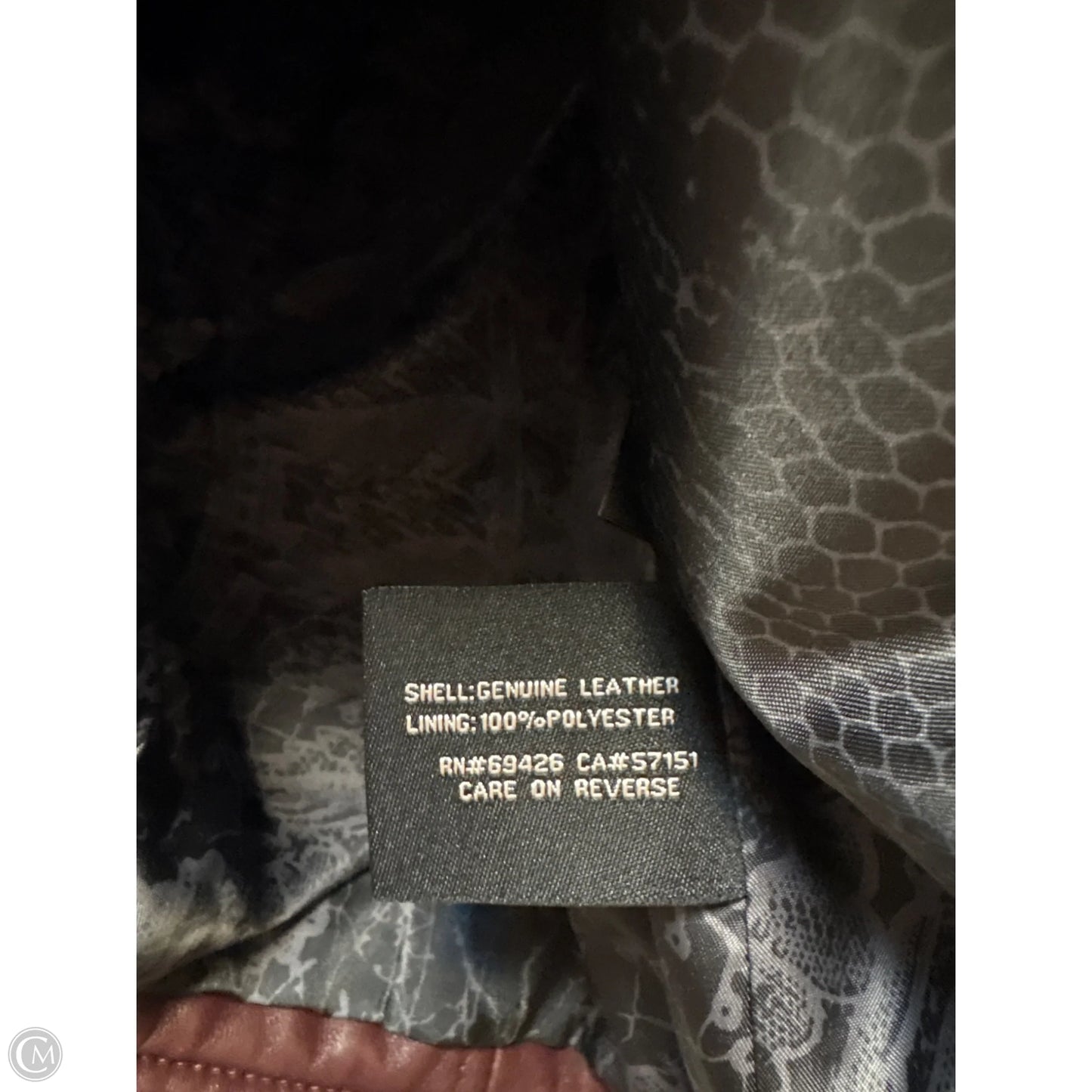 Jacket Leather By Black Rivet In Maroon, Size: S