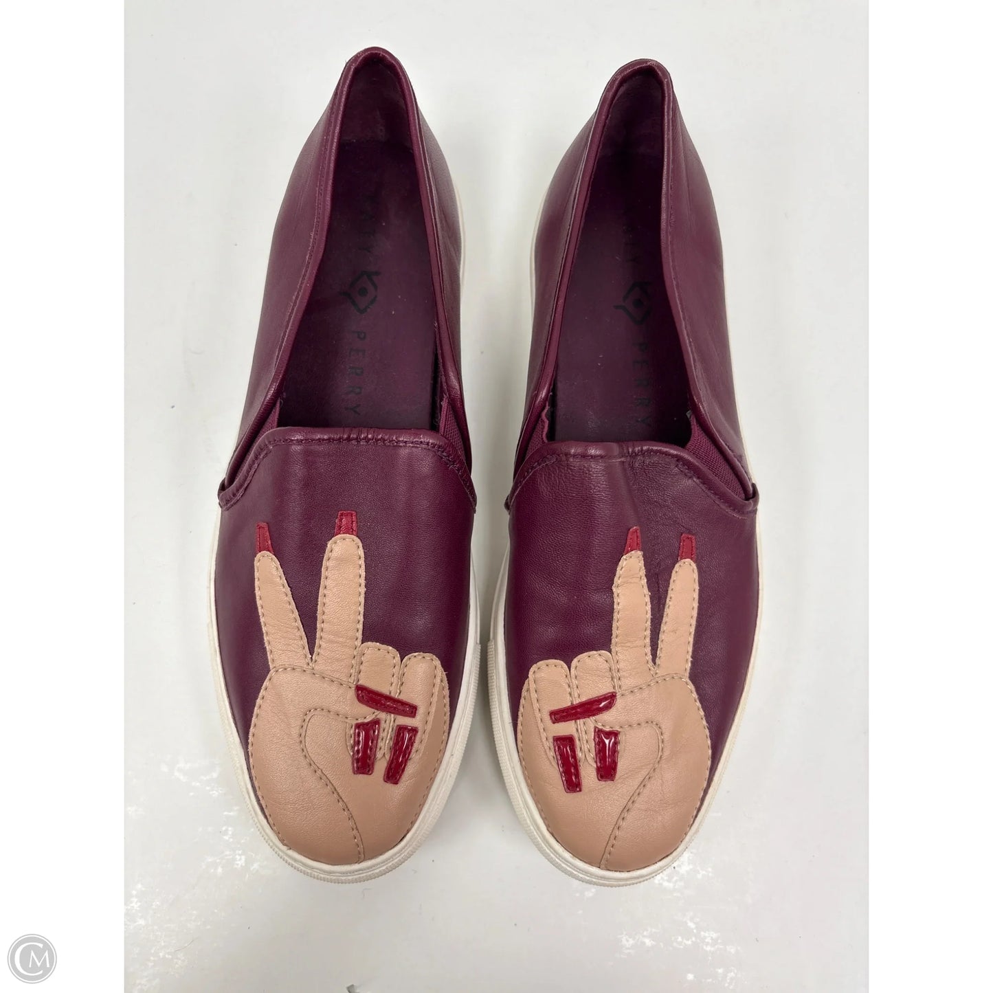 Shoes Flats By Katy Perry In Maroon, Size: 8