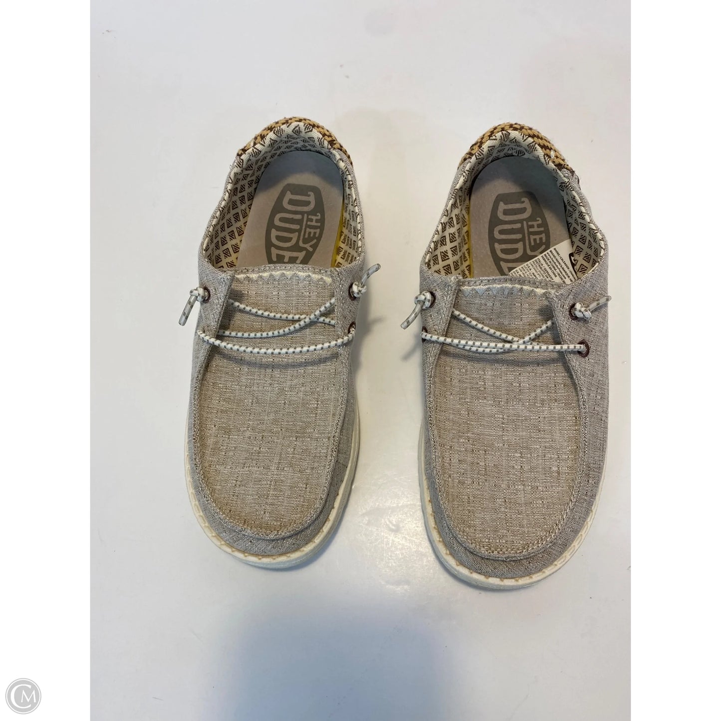 Shoes Flats By Hey Dude In Taupe, Size: 6