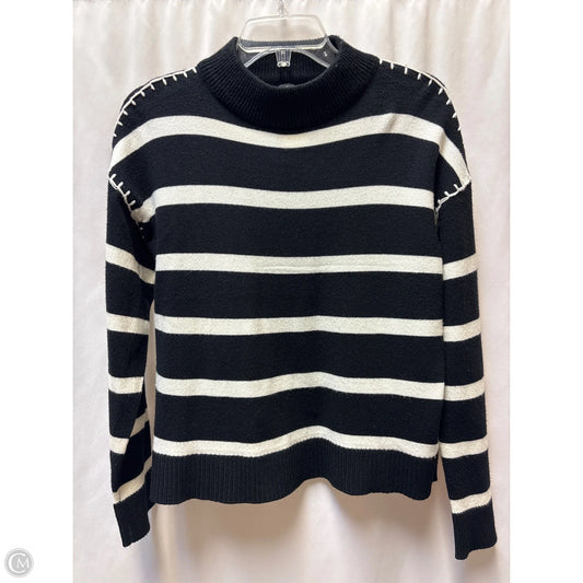 Sweater By Tahari In Black & White, Size: M