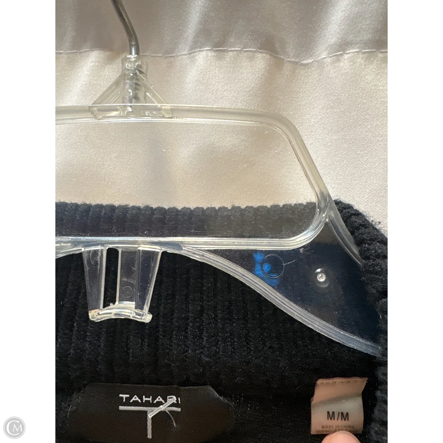 Sweater By Tahari In Black & White, Size: M