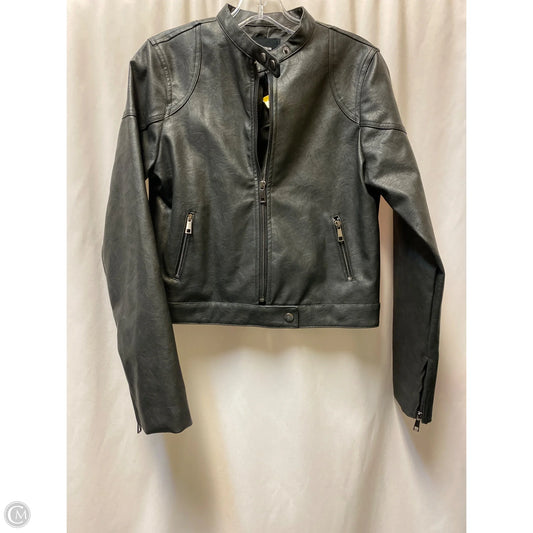 Jacket Moto By Cotton On In Black, Size: S
