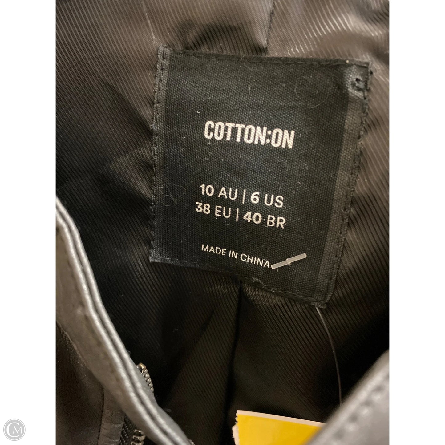 Jacket Moto By Cotton On In Black, Size: S