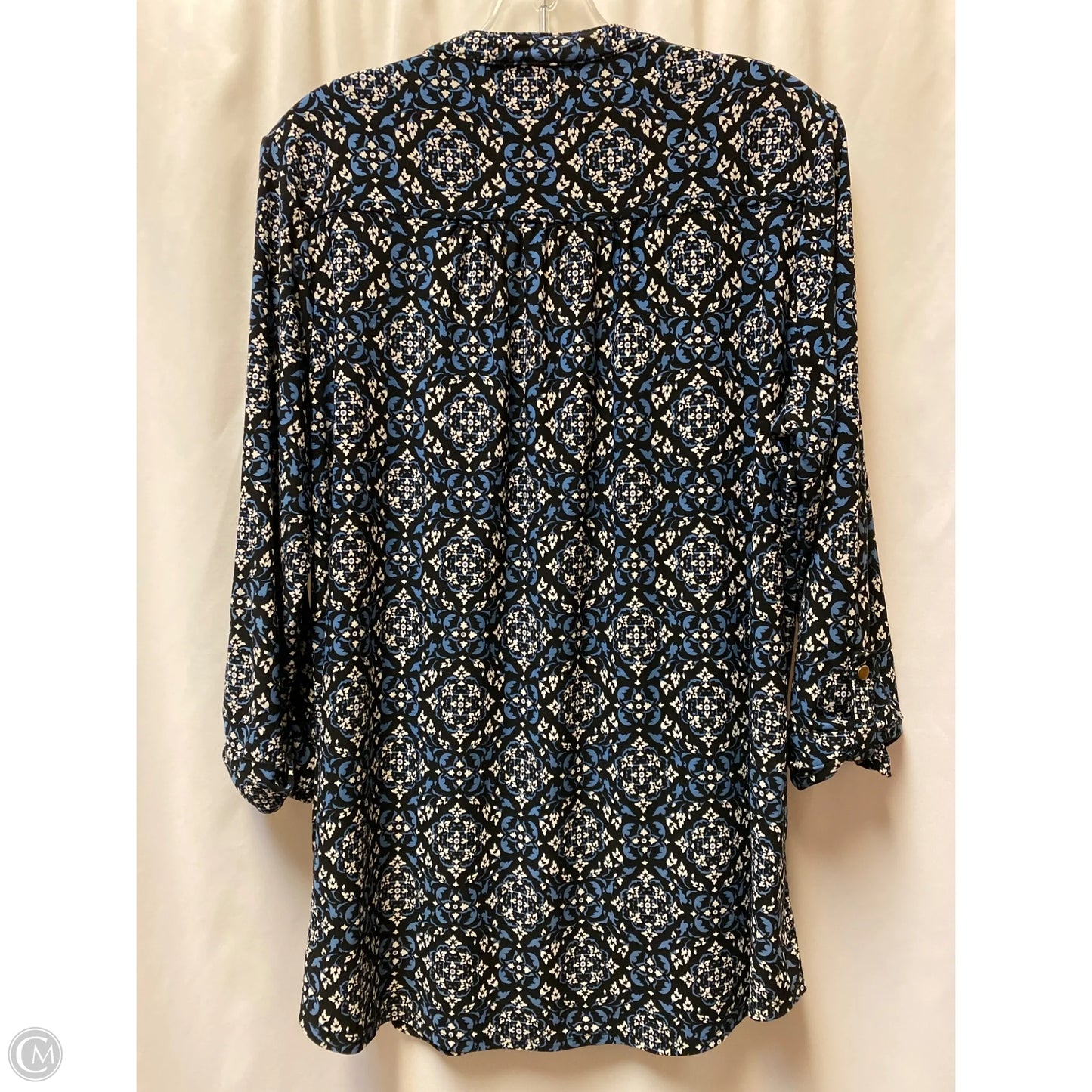 Top Long Sleeve By Westport In Blue, Size: 1x