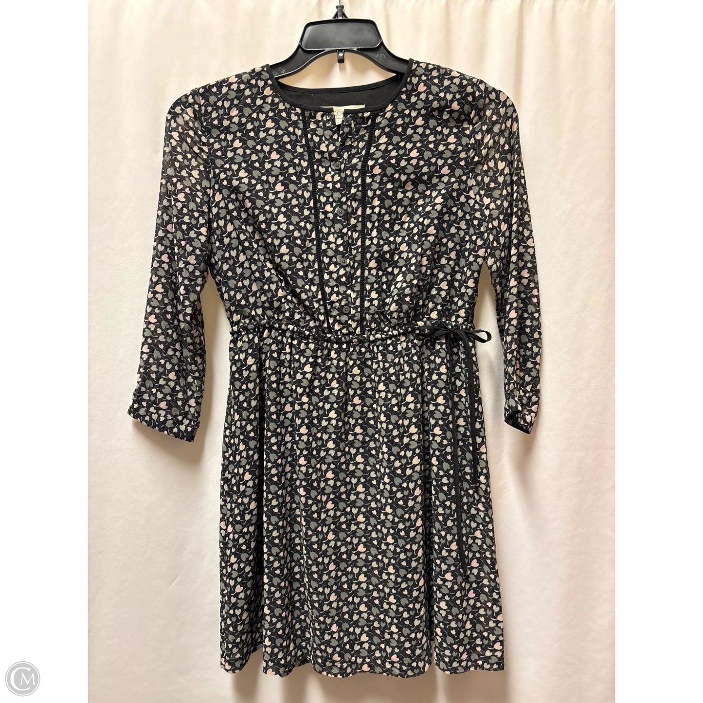 Dress Casual Midi By Loft In Black, Size: Sp
